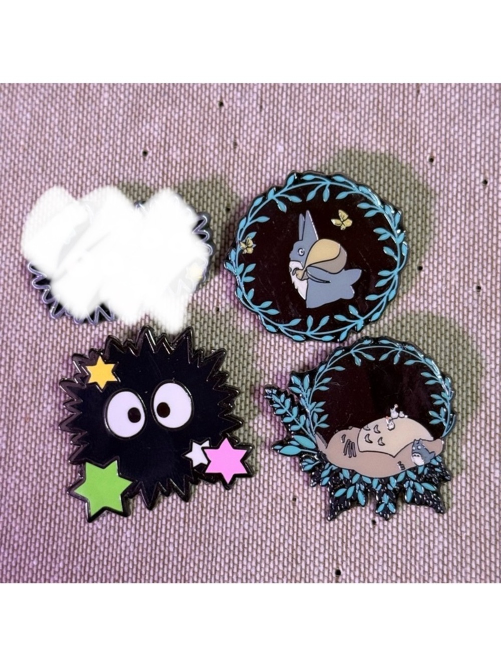 Studio Ghibli Totoro & Soot Sprite Enamel Pin Bundle of 3 — Loungefly BoxLunch